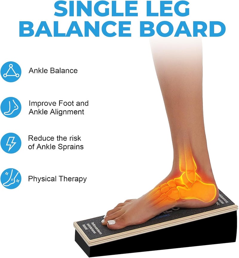ARCHAEUS Athletic Balance Boards,Slant Board,Wobble Board,Balance Wedge for Condition Your Body and Prevent Injury - Image 4